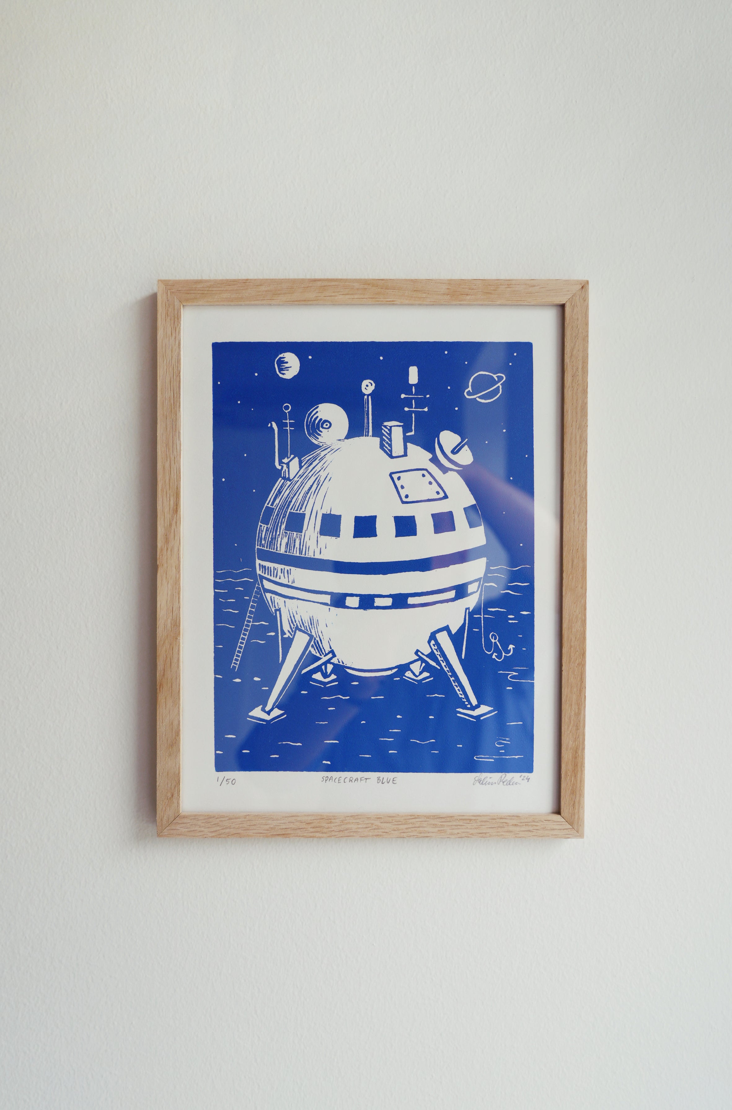 Spacecraft blue