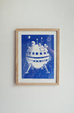 Spacecraft blue