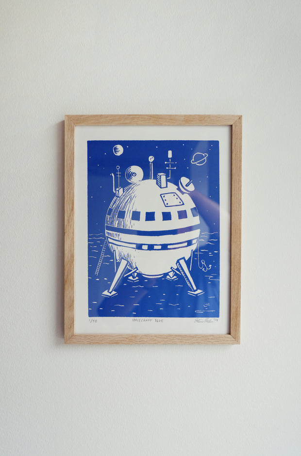 Spacecraft blue