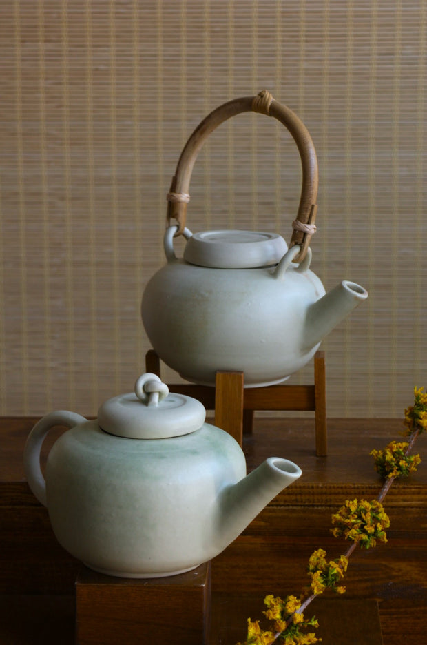 Light green/celadon teapots